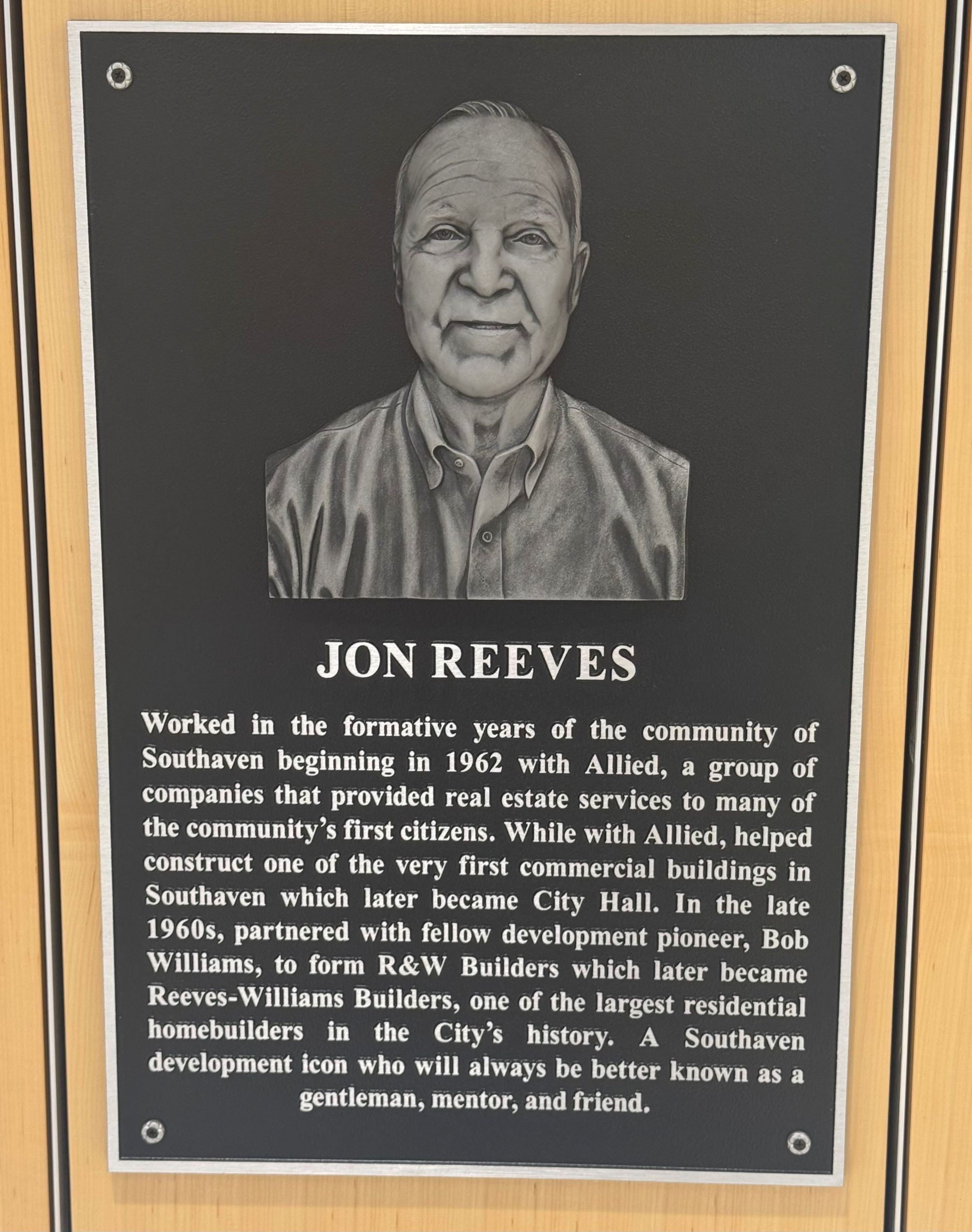 Reeves Plaque