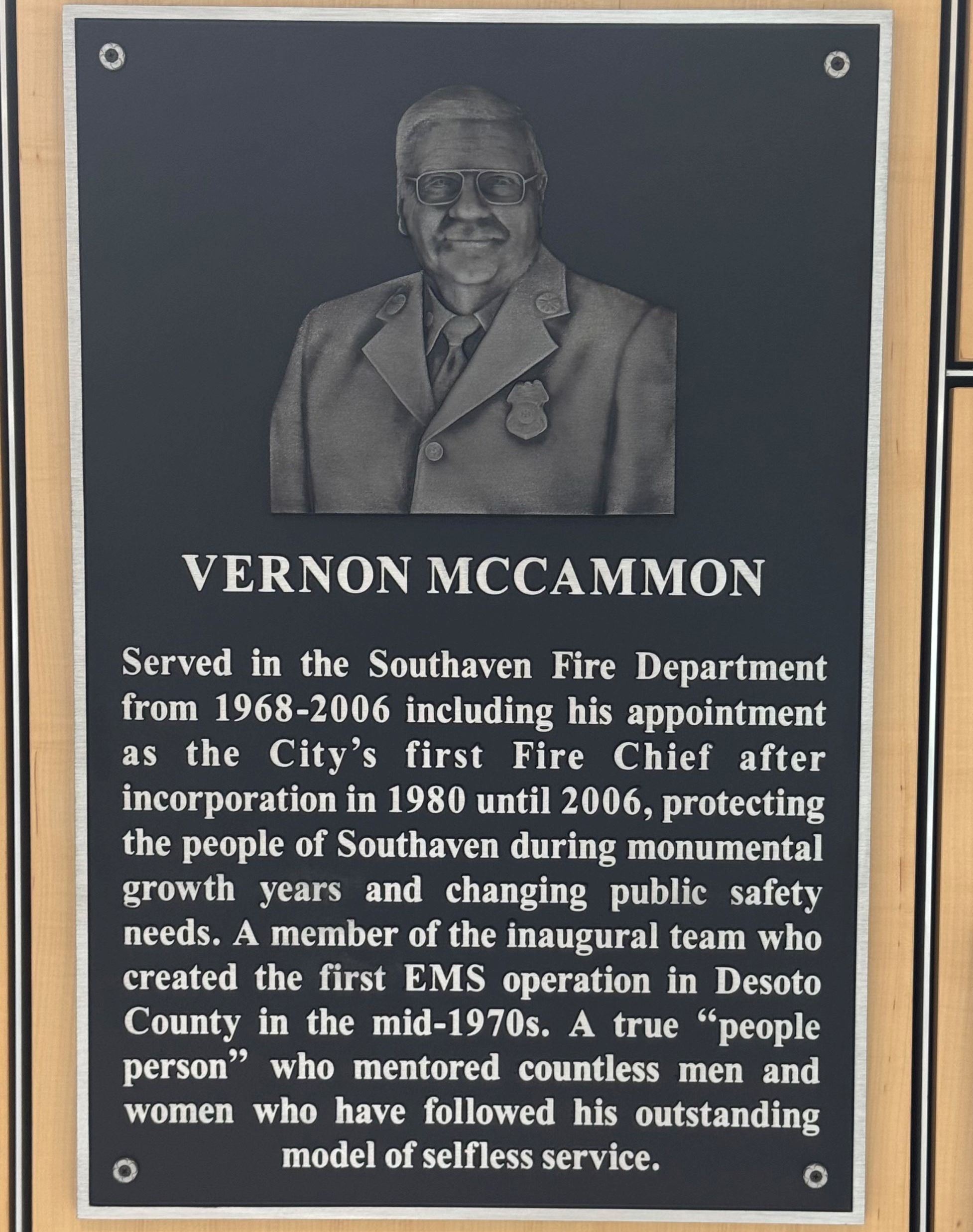 McCammon Plaque